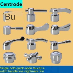 Faucet handle switch handle accessories triangle valve small spout dish basin single cold quick open valve core handwheel