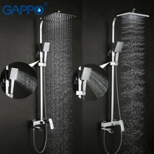 GAPPO shower faucet set bronze bathtub faucet mixer tap waterfall wall shower head chrome Bathroom Shower set GA2407 GA2407-8