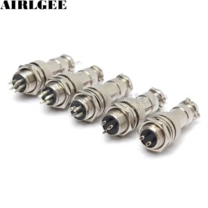 GX12 Aviation Circular Connector 2Pin 3Pin 4Pin 5Pin 6Pin 7Pin Male Plug& Female Socket Diameter RS765 12mm 7/16"