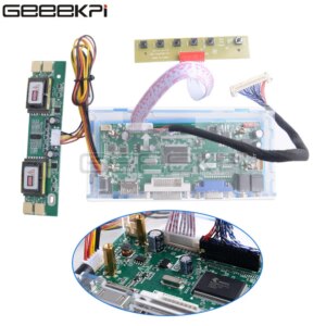 GeeekPi New NT68676 Board Kit for LTN154X3-L0D HDMI+DVI+VGA LCD LED screen Controller Board Driver And Acrylic Case Kit