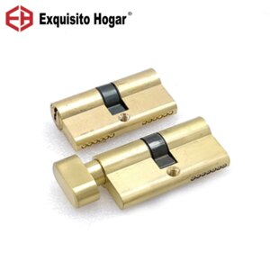 Gold Door Cylinder Biased Lock 60(30-30)mm Cylinder AB Key Anti-Theft Entrance Brass Door Lock Lengthened Core Extended Keys
