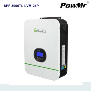 Growatt Hybrid Inverter 3KW Solar Inverter Split Phase MPPT Inverter Pure Sine Wave Built-in MPPT Output Voltage 110-120VAC