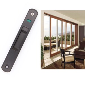 High 1 Pcs Sliding Glass Door Window Handle Lock Hook Style Flush Mount Zinc Alloy LG66