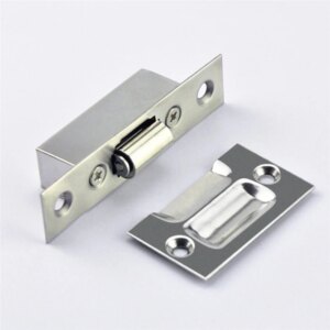 High-quality Hidden Stainless Steel Door Latches Cupboard Cabinet Roller Latch Lock Wooden Door Stops Home Furniture Hardware