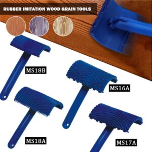 Imitation Wood Graining Pattern Wall Texture Art DIY Brush Painting Tool Rubber Wood Grain Painting Tool Home Decoration Rubber