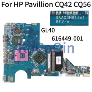 KoCoQin Laptop motherboard For HP Pavillion CQ42 CQ56 Core GL40 Mainboard 616449-001 DAAX3MB16A1 ddr2