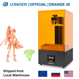 LONGER Orange 30 3D Printer High Precision SLA 3D Printer with 2K LCD Screen Parallel UV LED Lighting 405nm UV Resin Printer