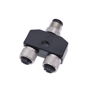 M12 three-way pipe waterproof sensor connector Conversion plug Male Female 4 5 pin
