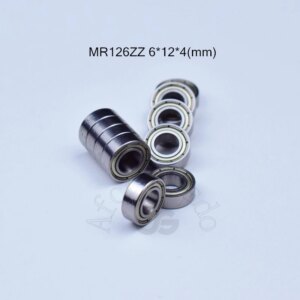 MR126ZZ 6*12*4(mm) 10pieces ABEC-5 bearing Metal Sealed Miniature Bearing Free shipping MR MR126 MR126ZZ chrome steel bearings