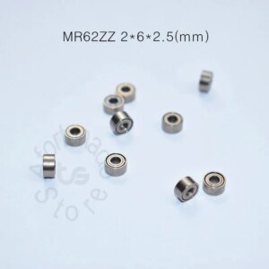 MR62ZZ 2*6*2.5(mm) 10pieces bearing Metal Sealed Miniature Mini Bearing MR62 MR62ZZ chrome steel deep groove bearing