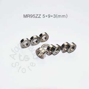 MR95ZZ 5*9*3(mm) 10pieces free shipping bearing ABEC-5 Metal Sealed Miniature Mini Bearing MR95 MR95ZZ chrome steel bearing