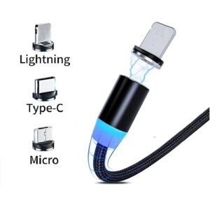 Magnetic Charger Micro USB Cable Plug Round Magnetic Cable Plug Fast Charging Wire Cord Magnet USB Type C Cable Plug