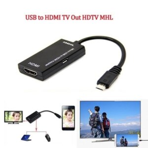 Micro USB to HDMI TV Out HDTV MHL Adapter Cable for Phone or Tablet