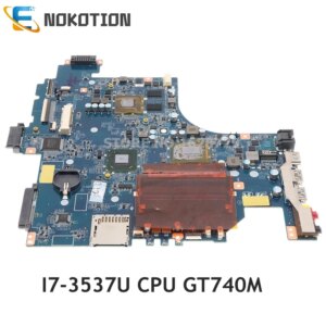 NOKOTION For SONY vaio SVF15 SVF152 Laptop motherboard SR0XG I7-3537U CPU GT740M GPU A1945012A DA0HK9MB6D0 MAIN BOARD