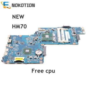 NOKOTION NEW H000052740 H000052730 For Toshiba Satellite L850 C850 Laptop Motherboard 15.6 inch HM70 GMA HD DDR3 Free cpu