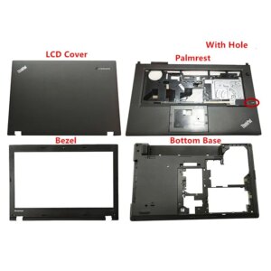 New Original For Lenovo Thinkpad L440 LCD Rear Top Lid Back Cover / Bezel /Palmrest W/Fingerprint /Bottom Base 04X4804 04X4815