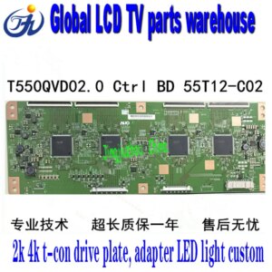 New original t550qvd02.0 Ctrl BD 55t12-c02 logic board, test and deliver t con