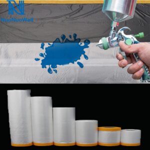 Oil Painting Masking Film Tape Furniture Car Protect Cover Plastic Film Barrier Paint Block Overspray Protective Sheeting