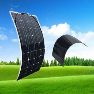 Portable Semi flexible Solar Panel 100W 12V monocsytalline Solar Cell 100W; Monocrystalline Solar Panel RV Boat Home
