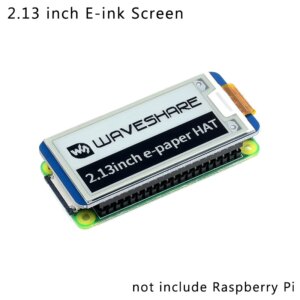 Raspberry Pi 2.13 inch E-ink Display Hat 250x122 Resolution e-Paper SPI Screen for Raspberry Pi 4B/3B+/3B/3A+/Zero for Arduino