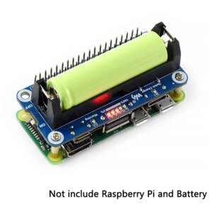 Raspberry Pi 4 Model B Lithium Battery Expansion Board SW6106 5V Output Two-way Fast Charge Mobile Power Bank for Pi 4B/3B+/Zero