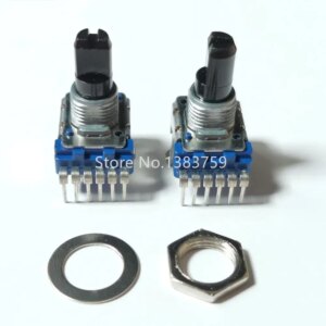 Rotary potentiometer RD12L-B20K with midpoint Shaft length 15mm 6 foot RK11 type switch