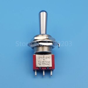 SH T8014A-Z1 12mm 3Pin 3Position MOM-OFF-MOM Momentary SPDT Mini Toggle Switch Large Long Handle