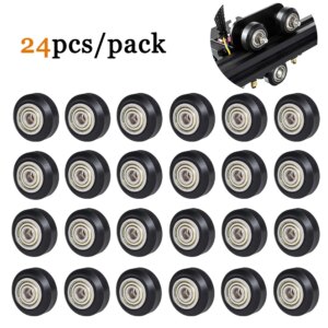 SIMAX3D CNC Openbuilds Wheel 3d printer part 20/24pcs Plastic POM Pulley with Bearing Idler Pulley Gear Perlin Wheel ender 3 Pro