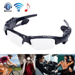 Smart Bluetooth Sunglasses Stereo Handsfree Headset MP3 Riding Eye Glasses Phone Bicycle Outdoor Sport Running Colorful Sun Lens