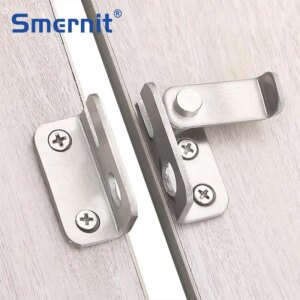 Stainless Steel Cabinet Lock Hasp Latches Sliding Door Simple Convenience Lock For Home Hotel Door Security Hardware