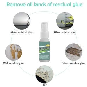 Sticky Residue Remover Spray Multifunctional Quick Cleaning Glue Adhesive Remover Cleaner Cleaner Sticker Label Spray Car G U2X6