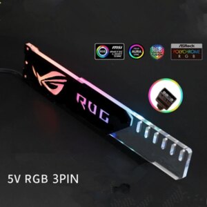 Symphony AURA graphics card bracket RGB belief lamp graphics card fixed support bracket companion computer light pollution decor