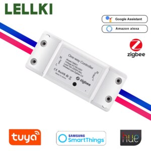 Tuya Zigbee 10A Light Button Switch Controller Smart Home DIY Switch Timer Remote Control With Hue Smartthings Alexa 10A