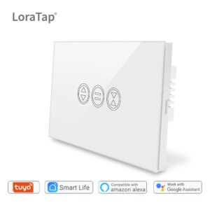 WiFi Curtain Switch Touch Panel Tuya App Remote Control Electrical Roller Shutter Blind Voice Control Google Home Amazon Alexa
