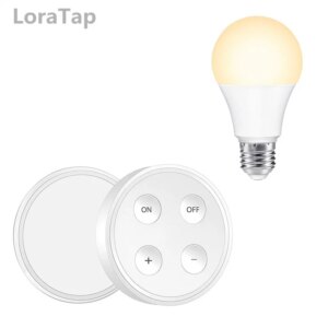 Wireless Remote Control Dimmer Portable Switch LED Bulb 7W E27 CCT 2700K 4000K 6000K 200m Range for lamps No WiFi No App
