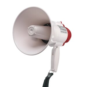 YS-8S Portable Hand High Power Speaker Megaphone Strap Grip Loudspeaker Recording Play Horn Tour Guide Speakers Loud Volume