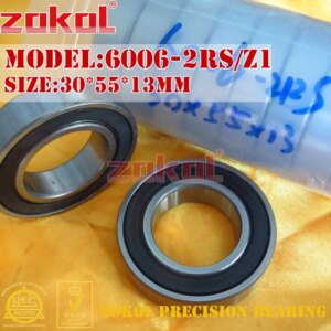 ZOKOL bearing 6006 2rs Z1 6006 rs Z3V3 6006 ZZ S6006ZZ Deep Groove ball bearing 30*55*13mm