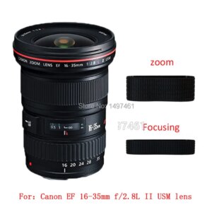 Zoom and Focus grip rubber ring repair parts For Canon EF 16-35mm f/2.8L II USM lens