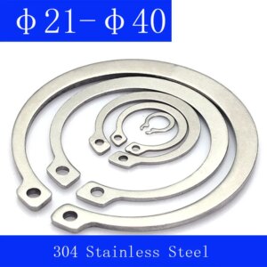 φ21 φ22 φ24 φ25 φ26 φ28 φ30 φ32 φ34 φ35 φ36 φ37 φ38 φ40 304 Stainless Steel Internal Snap Retaining Rings Circlip Fastener