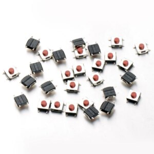 100 pcs/Lot SMD Tactile Pushbutton Key Switch Momentary Tact 4 Pins 6*6*2.5mm VE134 P0.4