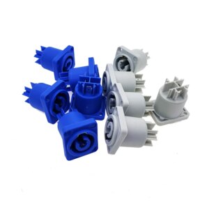 10PC Powercon Connector 3 pins 20A 250V, NAC3FCA NAC3FCB, Power Speaker panel socket female For LED Screen Stage Lighting