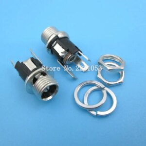 10PCS/LOT 5.5*2.1MM DC Connector DC Power Socket High Current Metal Charge Female DC025M DC-025