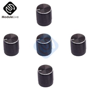 5PCS Aluminum Alloy Encoder Knob Half Shaft Hole Caps For KY-040 360 Degree Rotary Module For Arduino Brick Sensor Switch