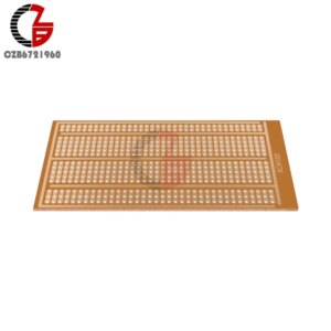 5Pcs 5x10cm Universal Solderless PCB Test Breadboard Single Side Copper Prototype Paper Tinned Plate Bread Board Joint holes DIY