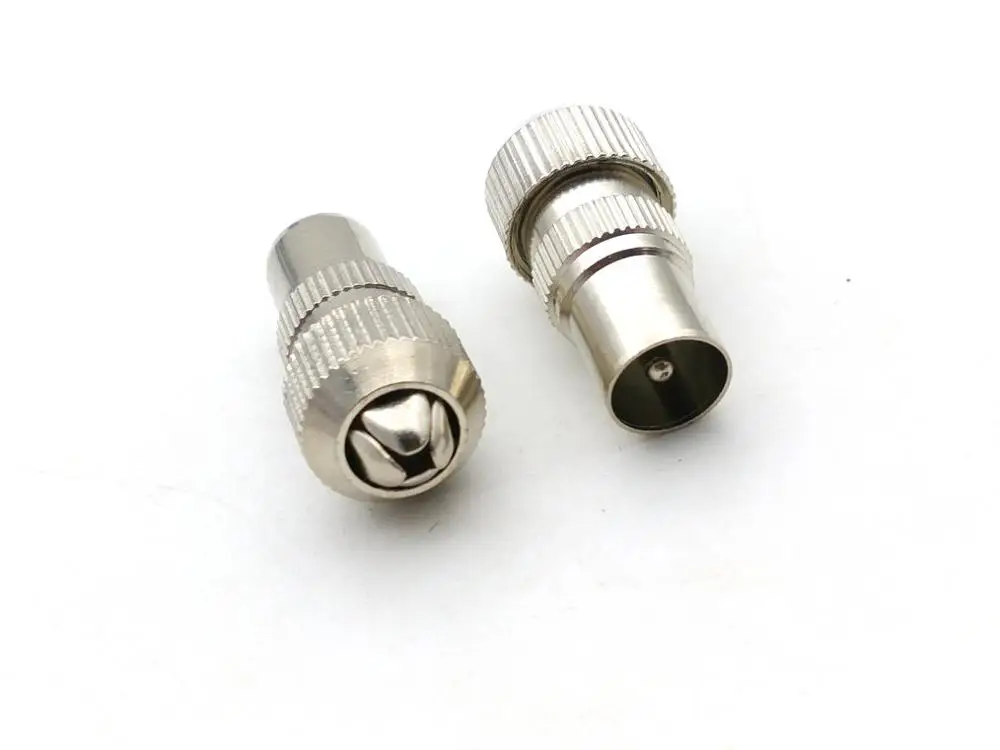 5pcs MALE TV AERIAL CONNECTOR PLUG COAXIAL COAX adapter