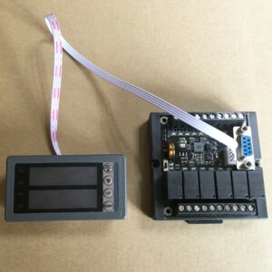 Freeshipping PLC FX1N-20MR module with LCD display Relay module
