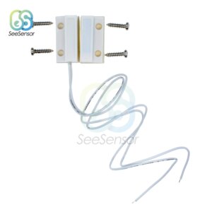 MC-38 Wired Door Window Sensor Detector Magnetic Switch Normally Closed Normally Open NC/NO for Home Security Alarm System