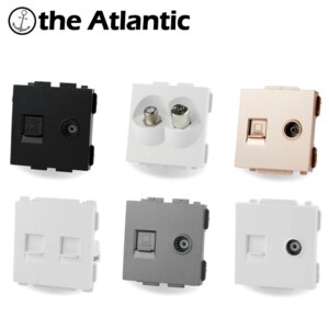 S Series- Antenna Satellite TV Internet Telephone Jack RJ45 RJ11 CAT5e CAT3 Outlet Socket Function Module DIY Part