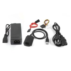 SATA/PATA/IDE Drive to USB 2.0 Adapter Converter Cable for Hard Drive Disk HDD 2.5" 3.5" With External AC Power Adapter