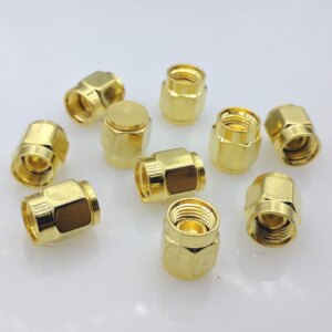 SMA Dust cap SMA metal protective cap Metallic golden 10pcs/lot